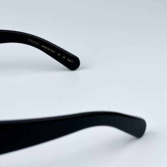 Gucci GG1599SA 001 BRAND NEW Sunglasses Black Grey Women Square - Picture 8 of 11